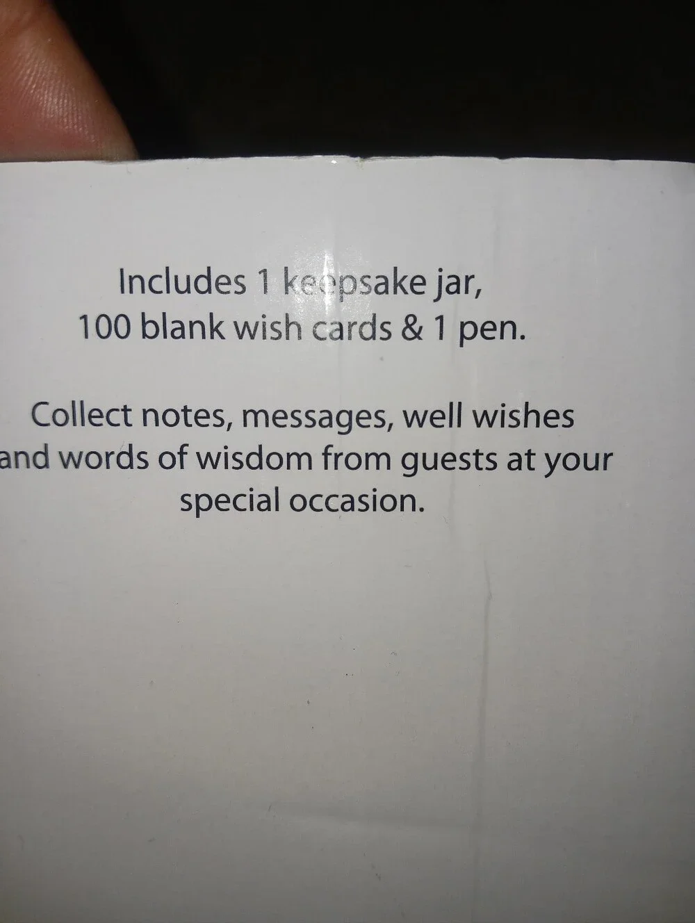 Wish Jar Message Mason Jar - Clear NEW IN BOX